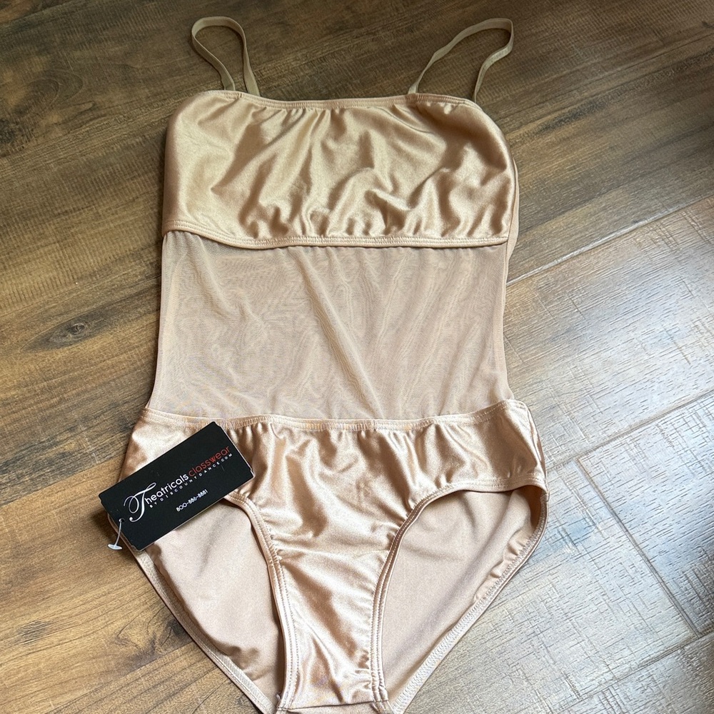Women’s Tan Gold Dance Bodysuit